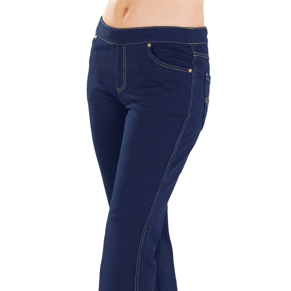 sz.Medium (8-10) jean regular PAJAMA JEANS bootcut - Picture 6 of 10